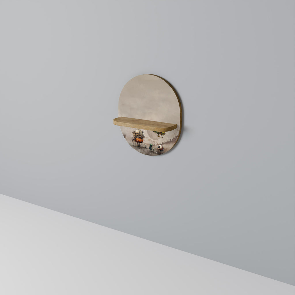 MACHINARIUM MACHINES Prateleira Oval Decorativa em Efeito Carvalho