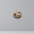 MACHINARIUM MACHINES Round Art Shelf In Oak Effect