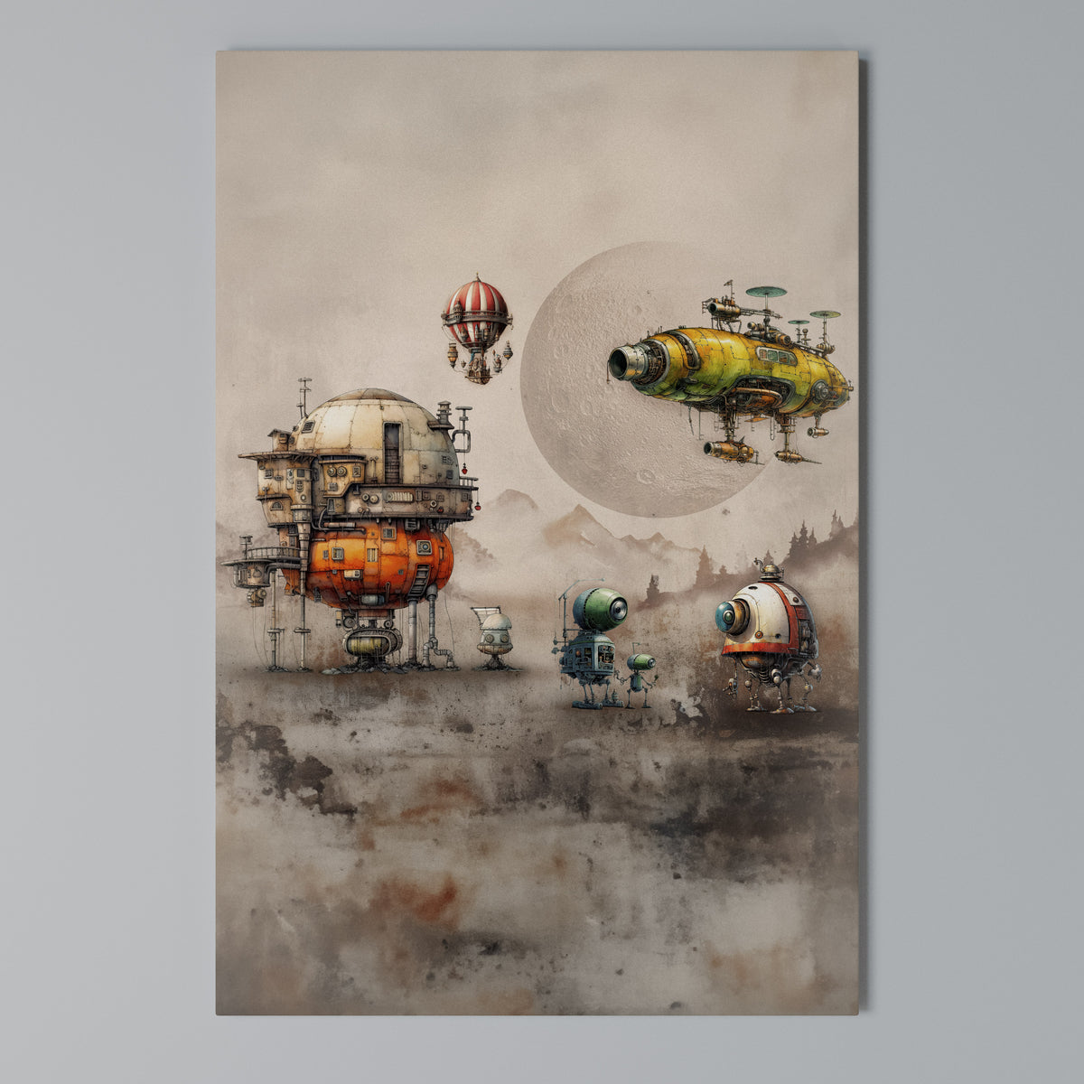 MACHINARIUM MACHINES Quadro em tela vertical