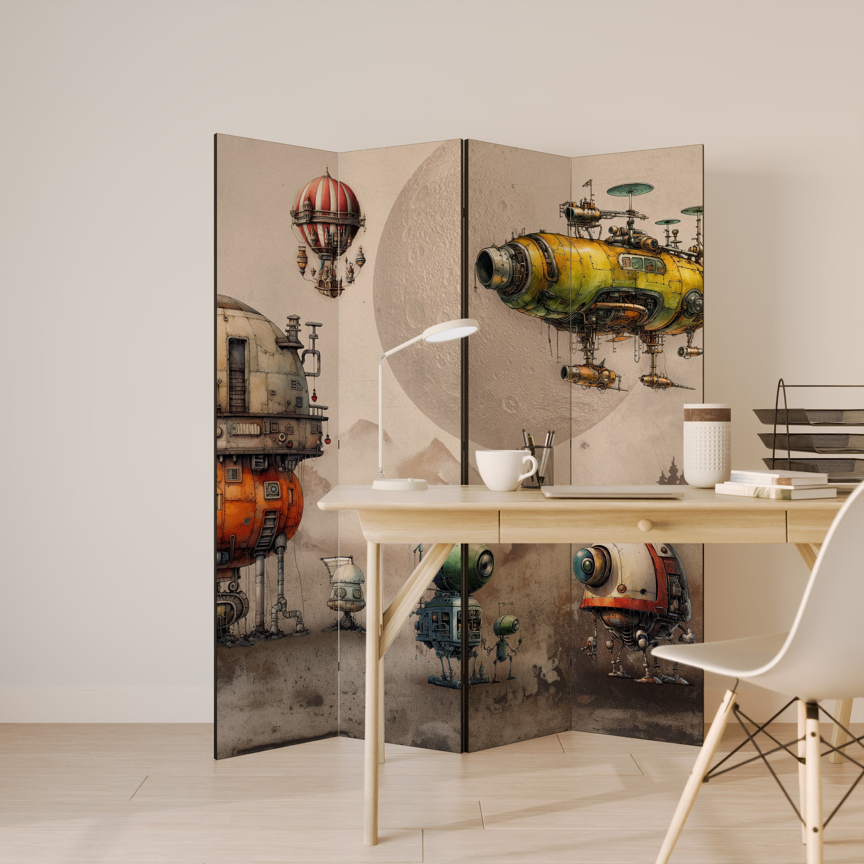 MACHINARIUM MACHINES 4-Panel Room Divider