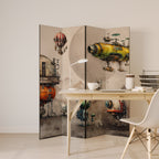 MACHINARIUM MACHINES Biombo Decorativo de 4 Painéis