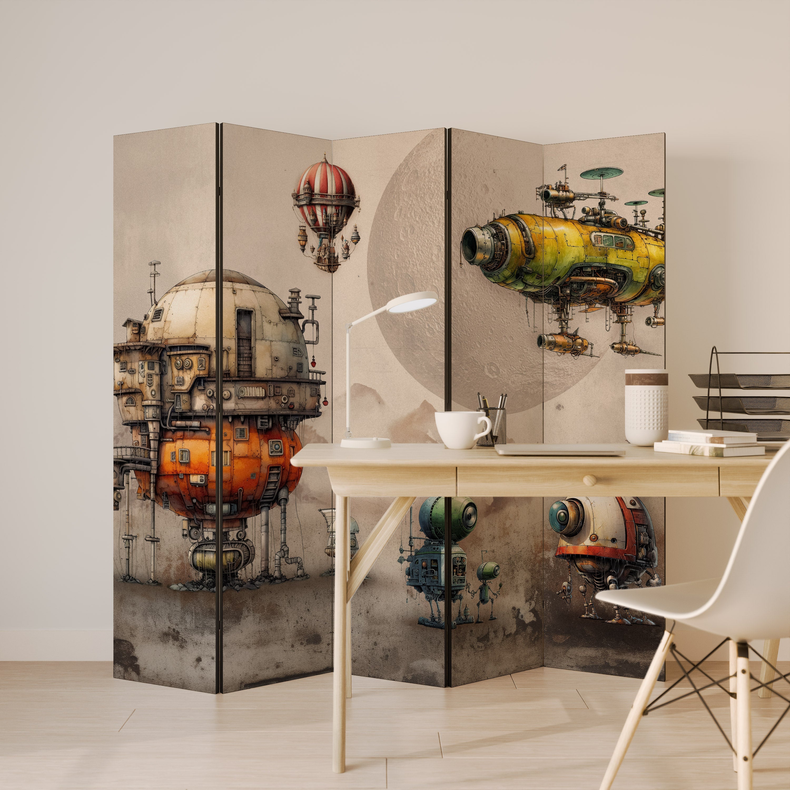 MACHINARIUM MACHINES Biombo Decorativo de 5 Painéis