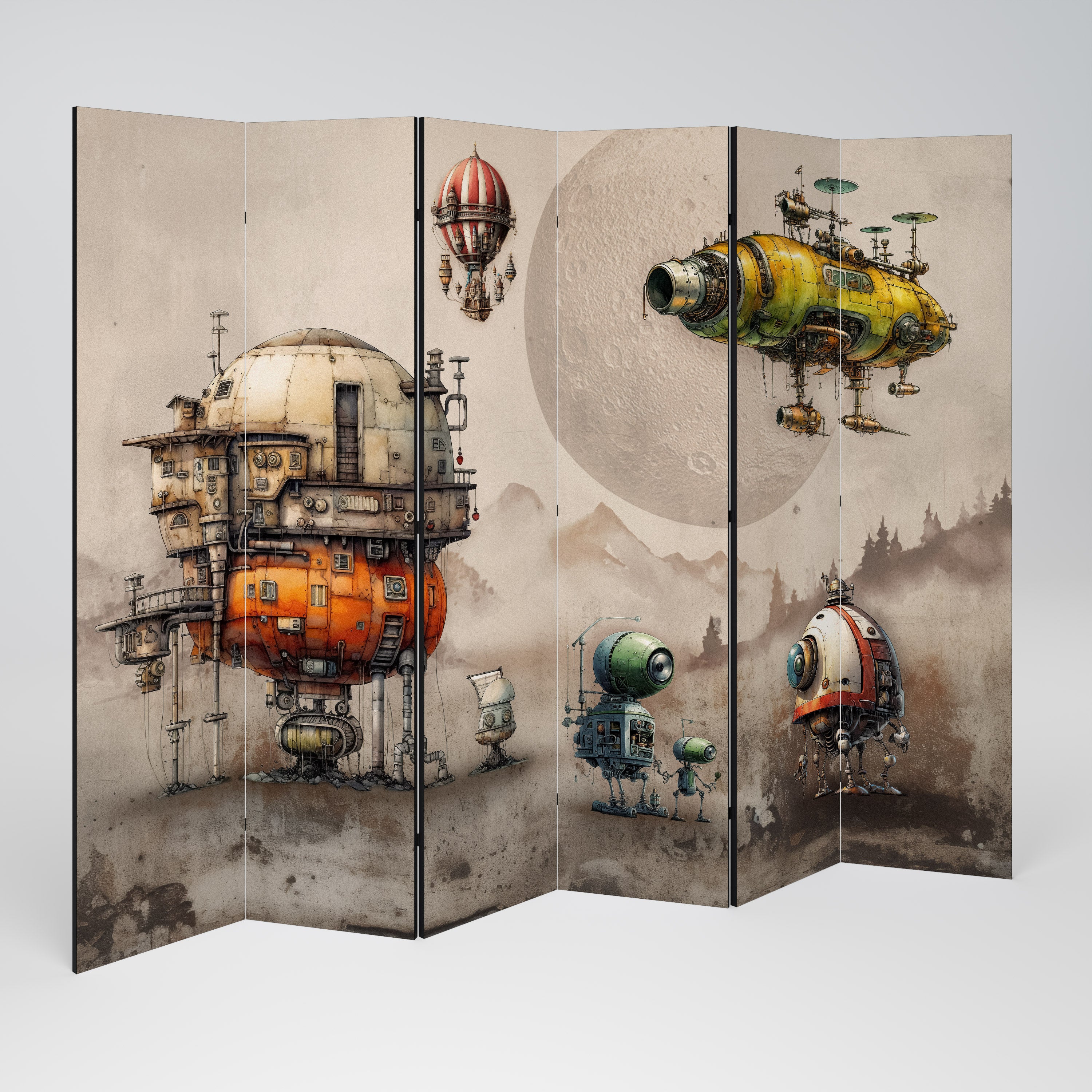 MACHINARIUM MACHINES Biombo de 6 Painéis