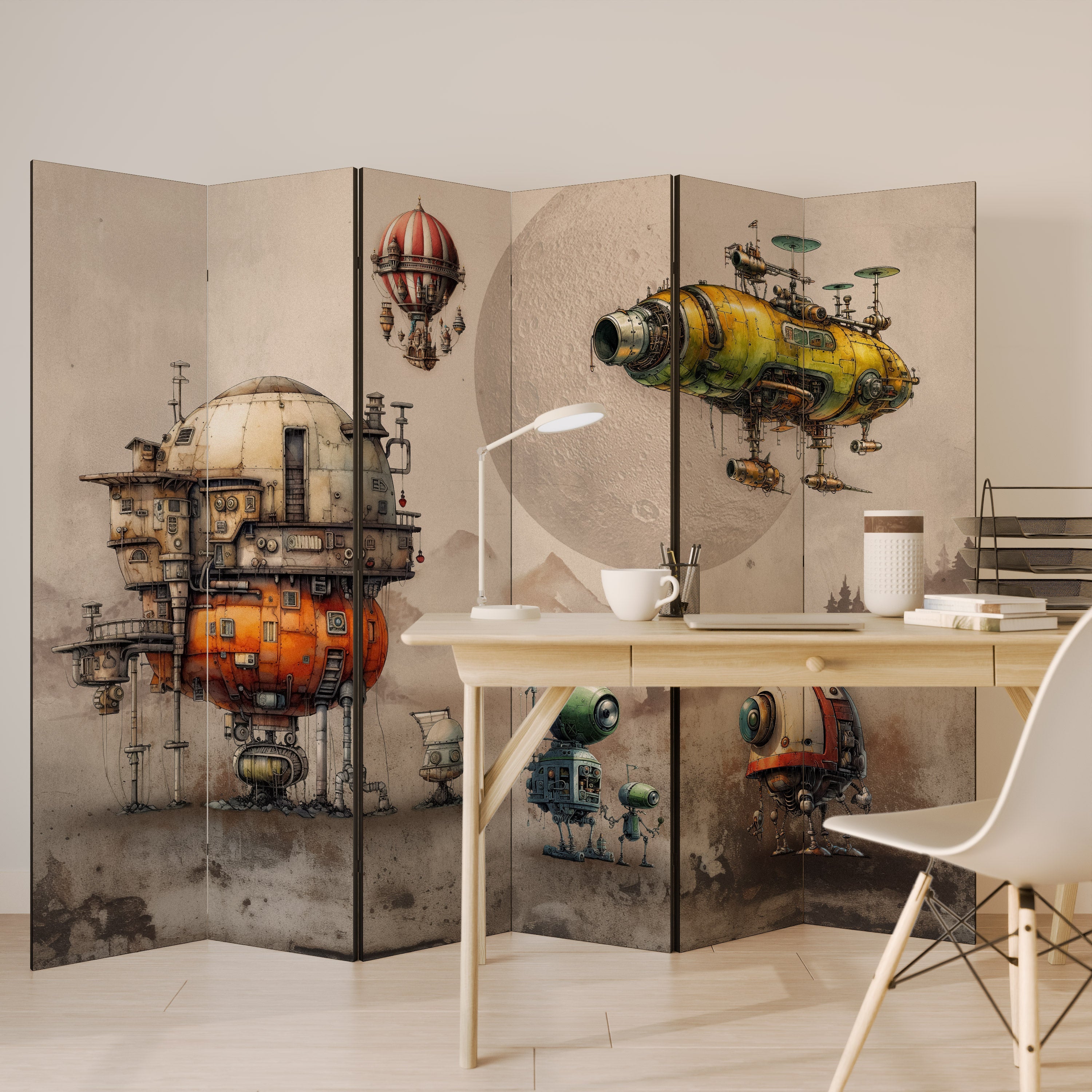 MACHINARIUM MACHINES Biombo Decorativo de 6 Painéis
