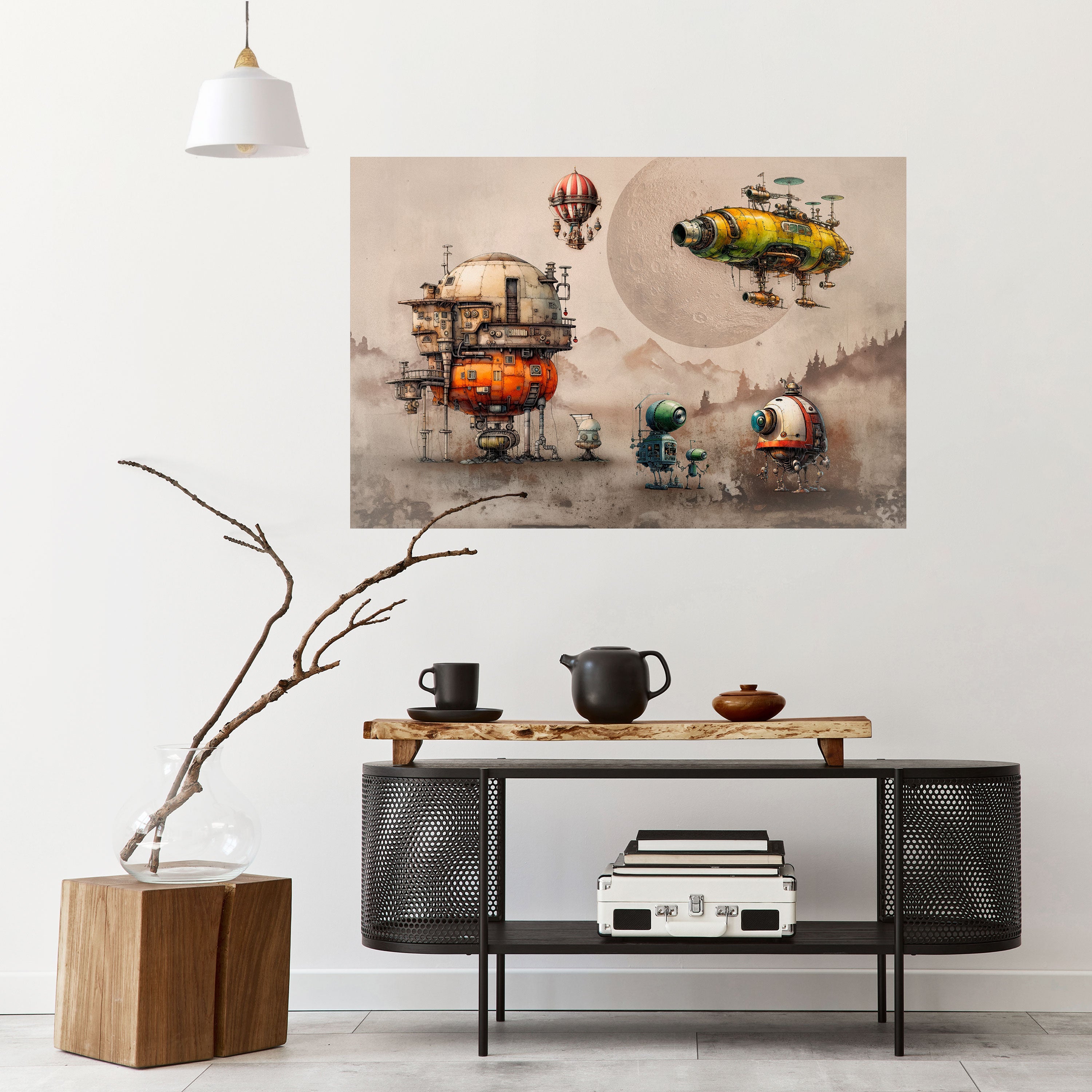 MACHINARIUM MACHINES Peel and Stick Horizontal Poster