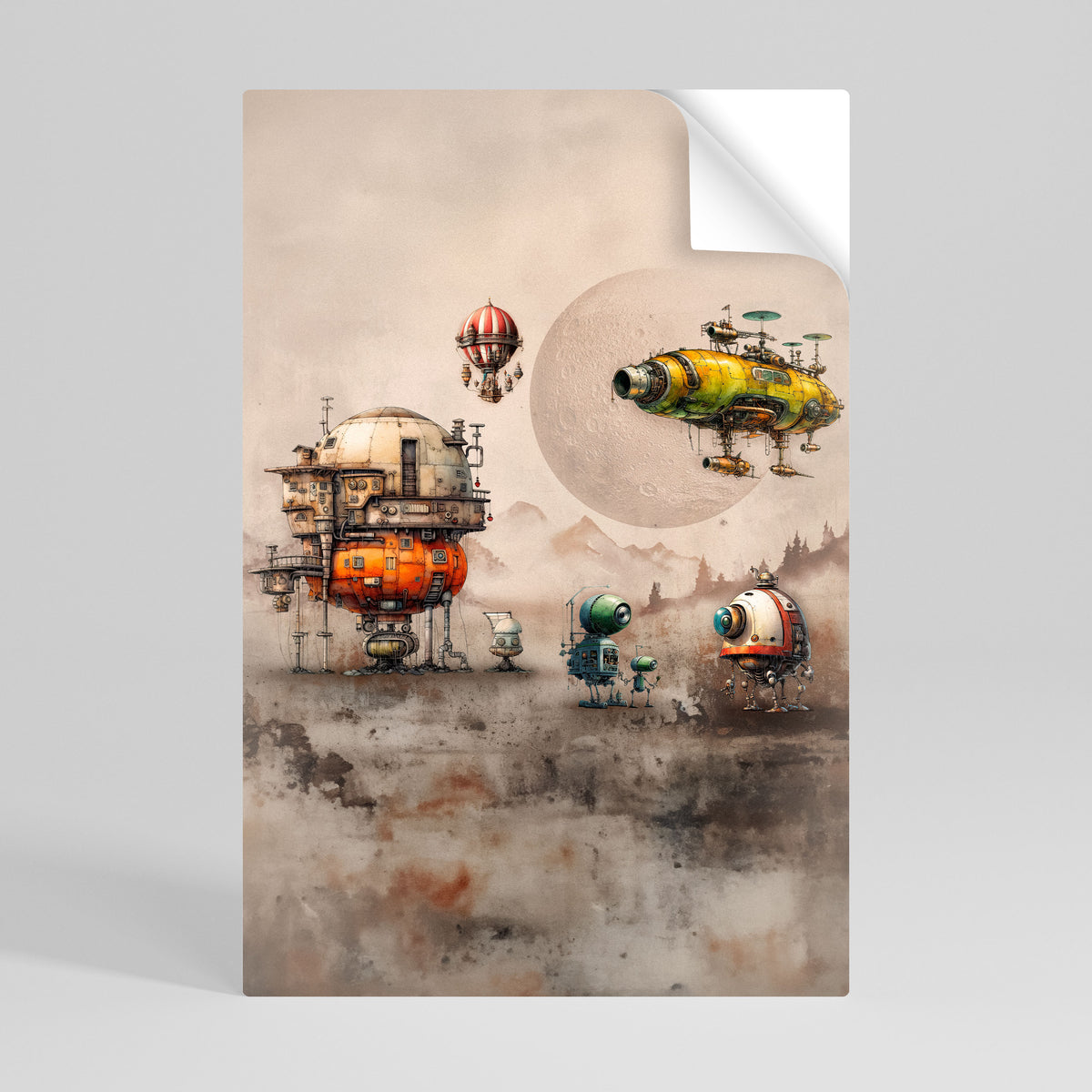 MACHINARIUM MACHINES Póster Autocolante Vertical
