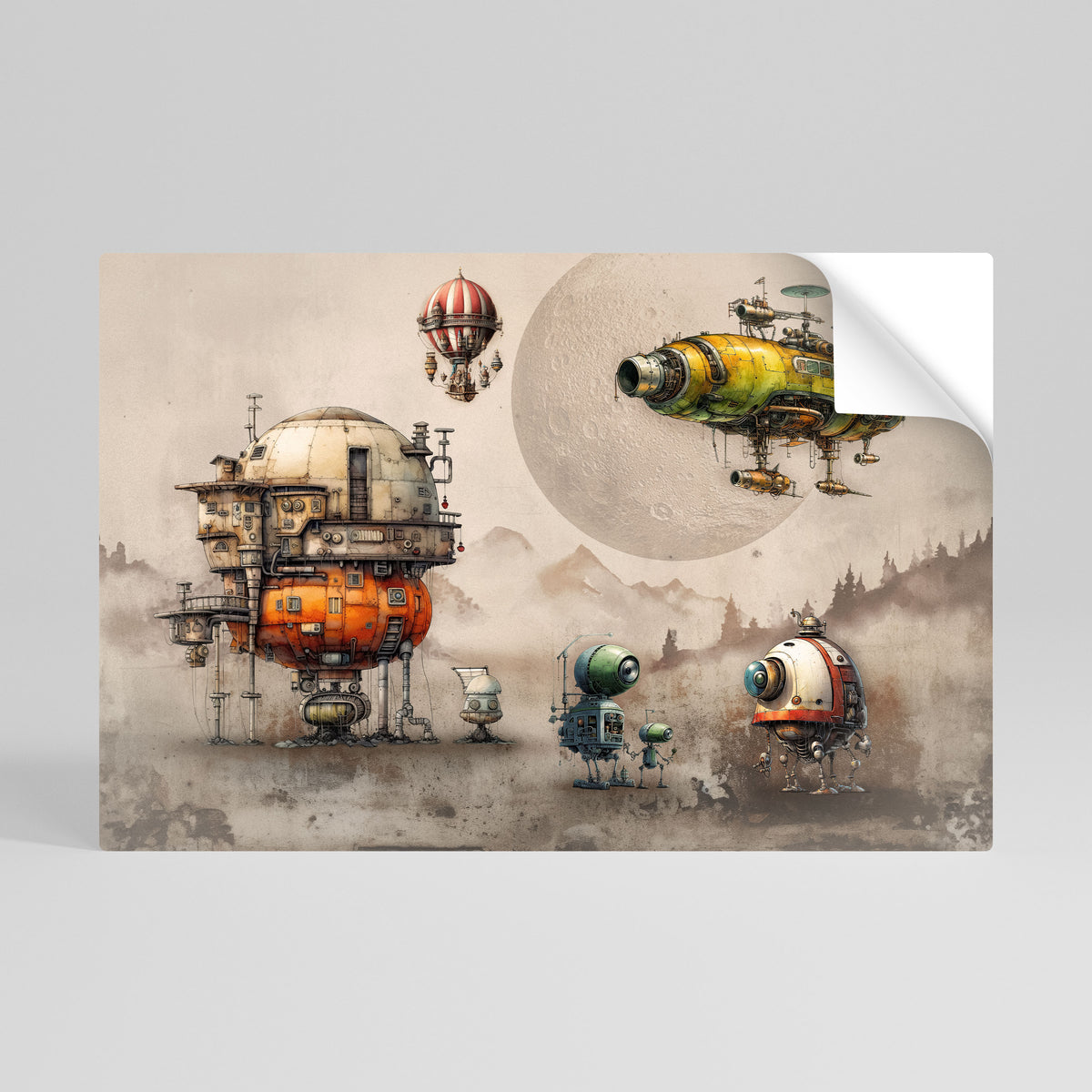 MACHINARIUM MACHINES Póster Autocolante Horizontal