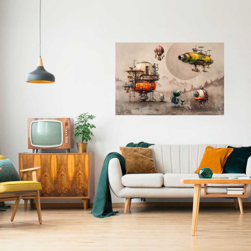 MACHINARIUM MACHINES Peel and Stick Horizontal Poster