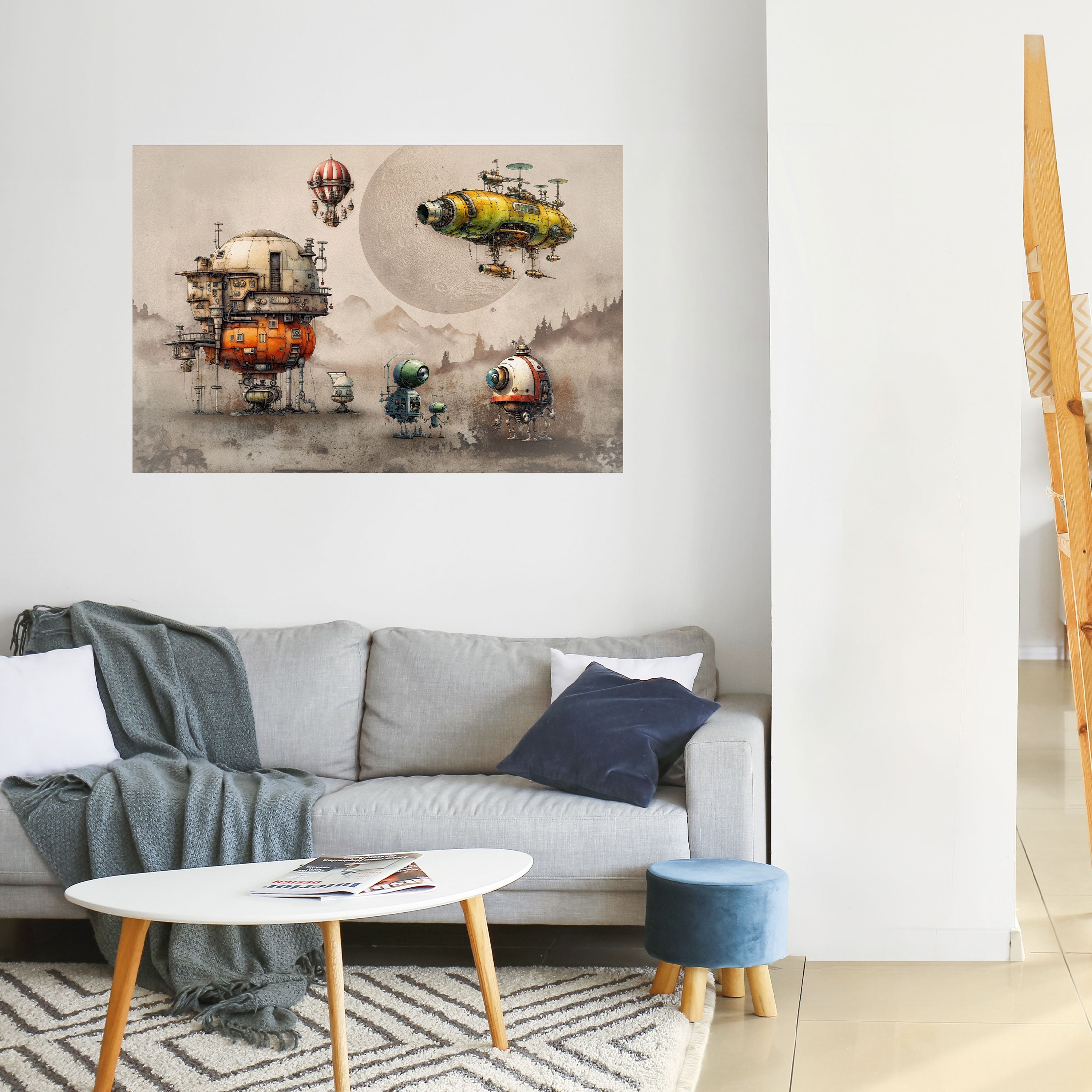 MACHINARIUM MACHINES Peel and Stick Horizontal Poster