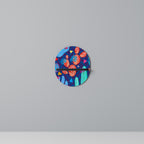 CACTUS VIBES Prateleira Oval Decorativa em Acabamento Preto