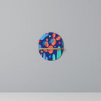 CACTUS VIBES Prateleira Oval Decorativa em Efeito Carvalho