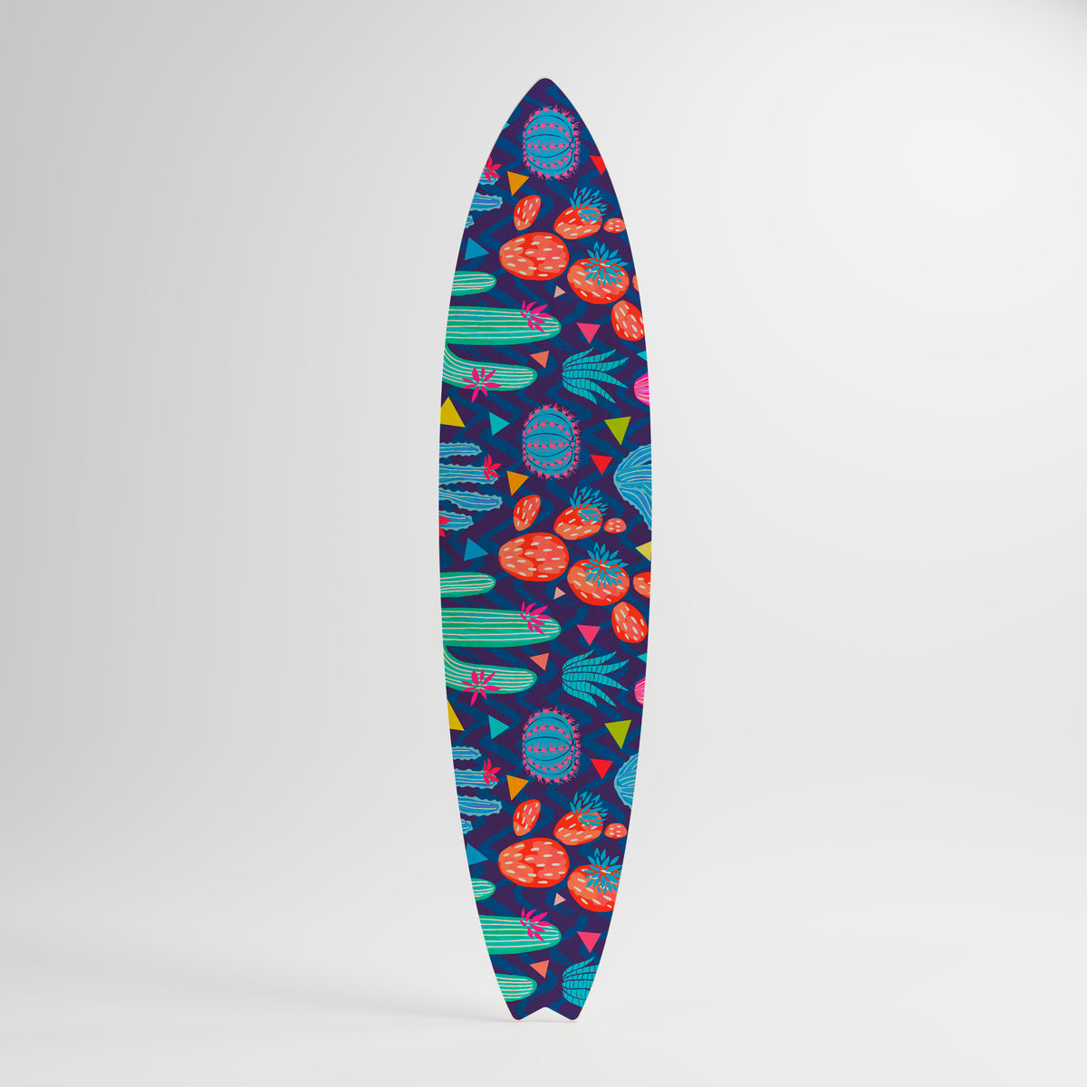 CACTUS VIBES Painel Decorativo Prancha de Surf