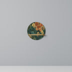 AUTUMN KALEIDOSCOPE Prateleira Redonda Decorativa em Efeito Carvalho