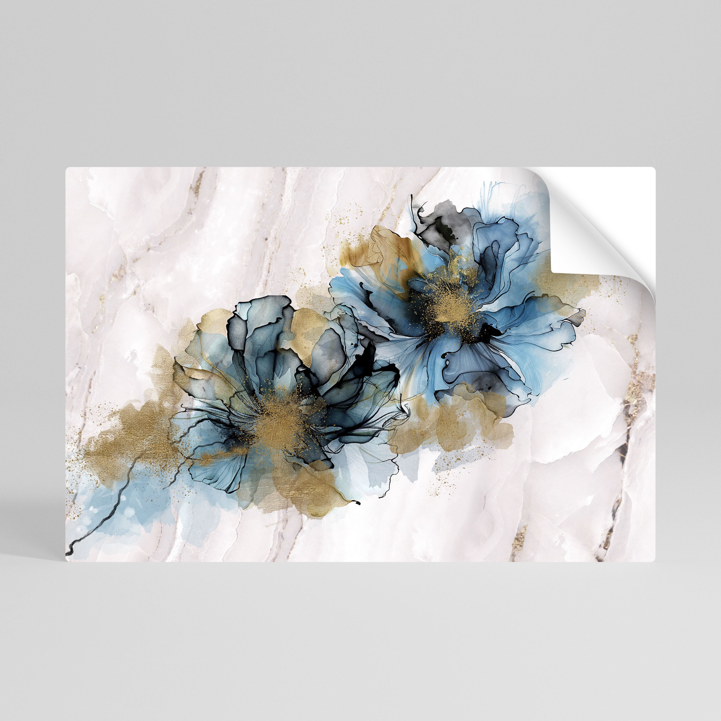 SPLASHED ELEGANCE Peel and Stick Horizontal Poster