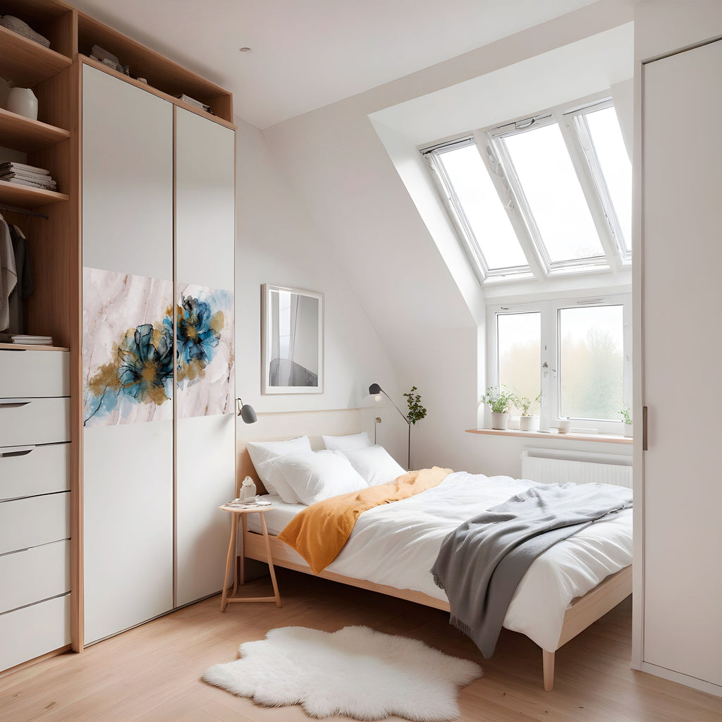 SPLASHED ELEGANCE Peel and Stick Horizontal Poster