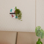 GUMMY BEARS Prateleira Oval Decorativa em Acabamento Preto