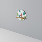 GUMMY BEARS Round Art Shelf In Oak Effect