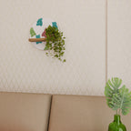 GUMMY BEARS Round Art Shelf In Oak Effect