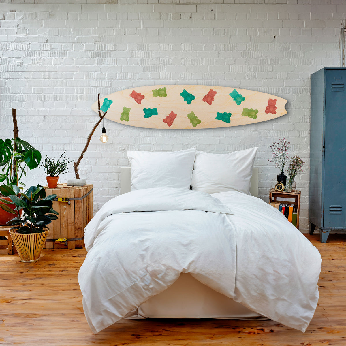 GUMMY BEARS Painel Decorativo Prancha de Surf