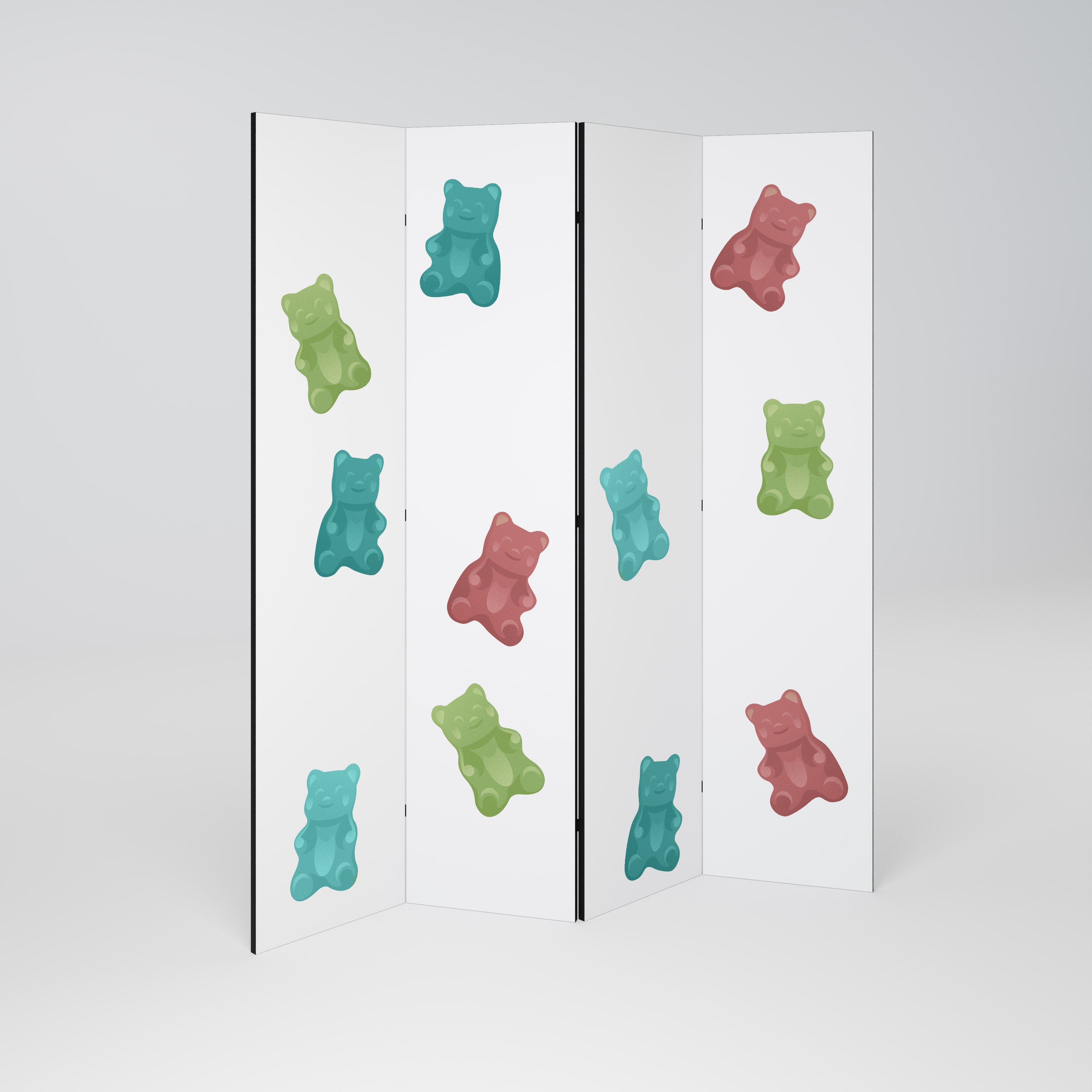GUMMY BEARS Biombo de 4 Painéis