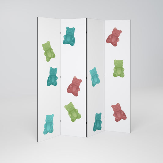 GUMMY BEARS Biombo de 4 Painéis