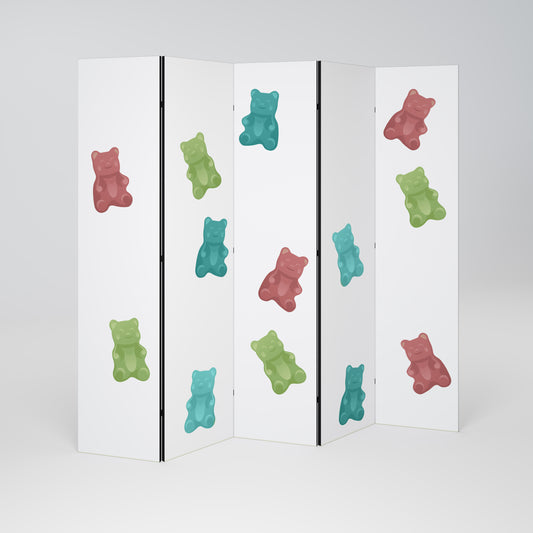 GUMMY BEARS Biombo de 5 Painéis