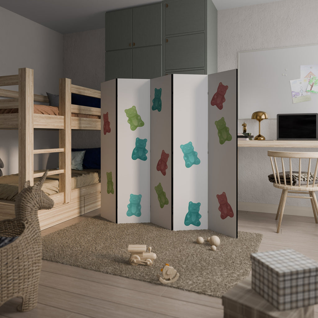 GUMMY BEARS Biombo Decorativo de 5 Painéis