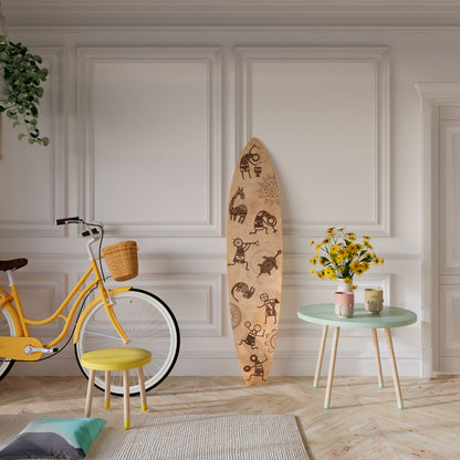 AFRICAN STYLE Painel Decorativo Prancha de Surf