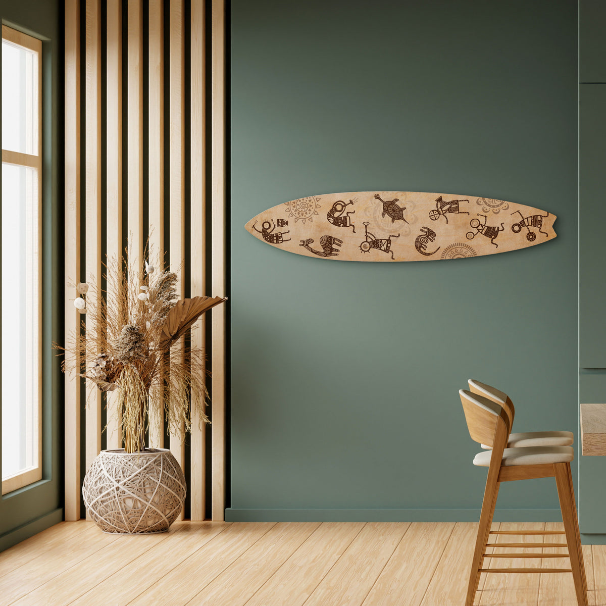 AFRICAN STYLE Painel Decorativo Prancha de Surf