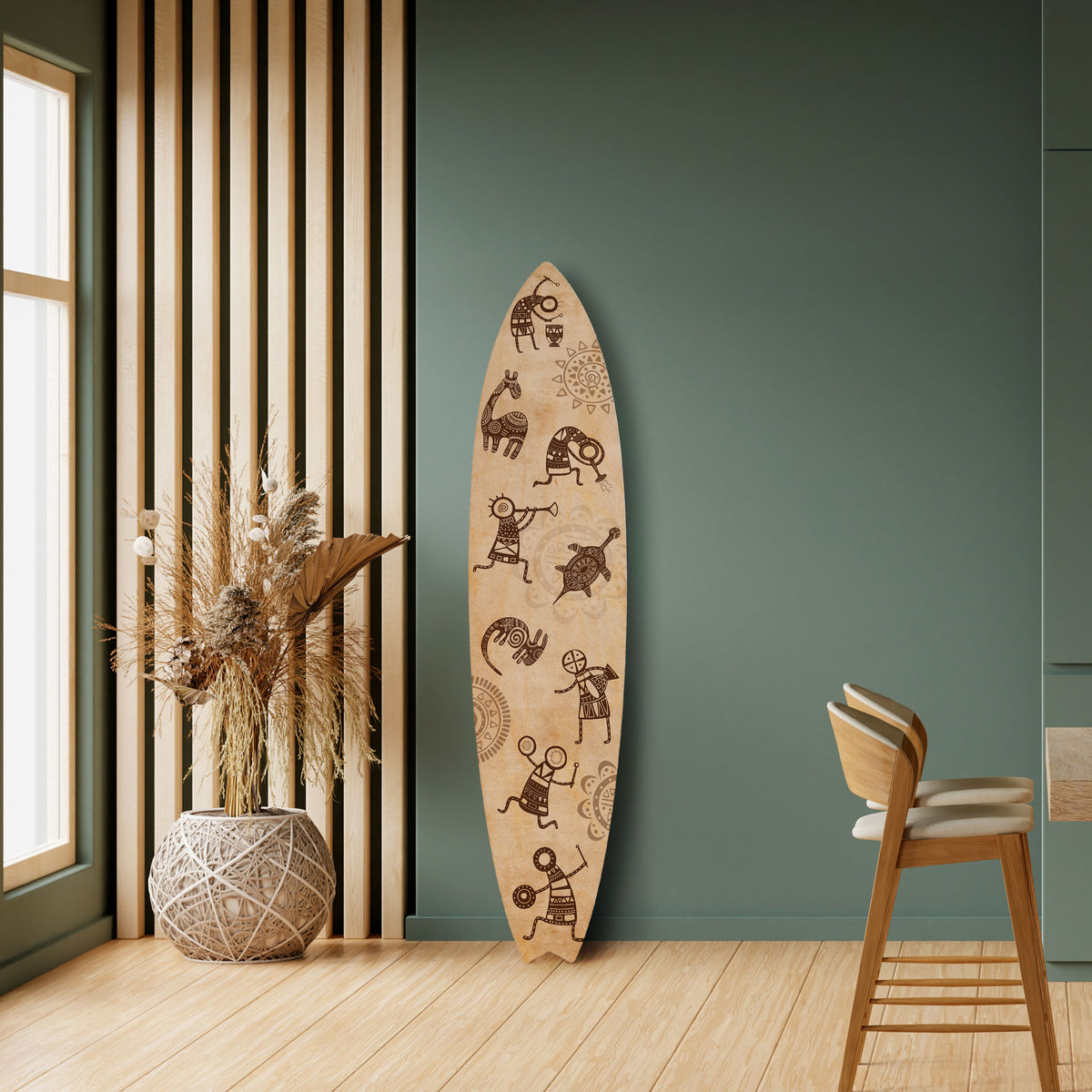 AFRICAN STYLE Painel Decorativo Prancha de Surf