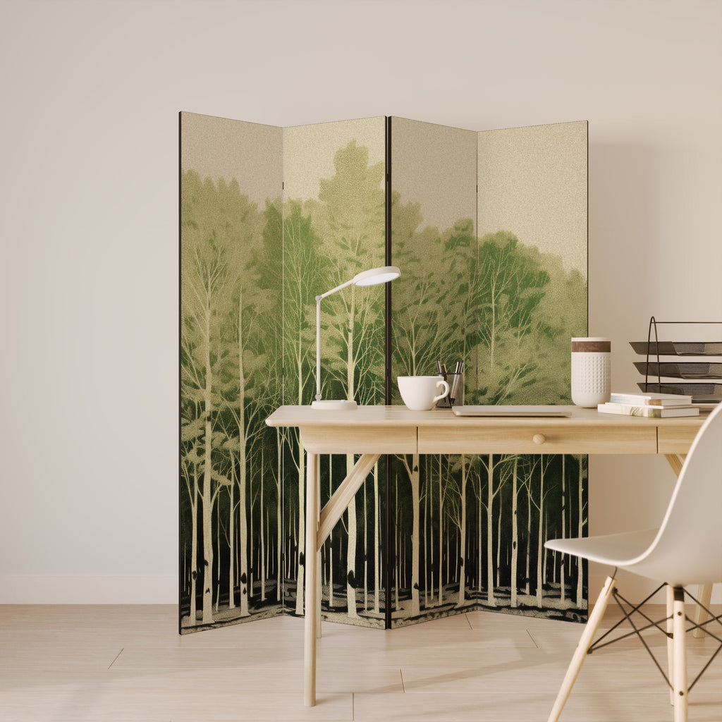 UNKNOWN NATURE Biombo Decorativo de 4 Painéis