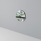 LEMON TREE Prateleira Oval Decorativa em Acabamento Preto