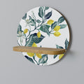 LEMON TREE Prateleira Redonda Decorativa em Efeito Carvalho