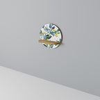 LEMON TREE Prateleira Redonda Decorativa em Efeito Carvalho