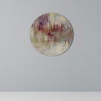 VEILED SUMMIT Round Wall Art