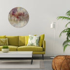 VEILED SUMMIT Round Wall Art