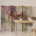 VEILED SUMMIT Biombo Decorativo de 6 Painéis