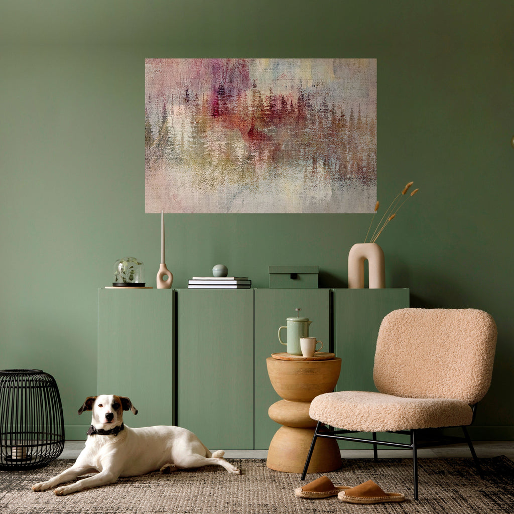 VEILED SUMMIT Peel and Stick Horizontal Poster