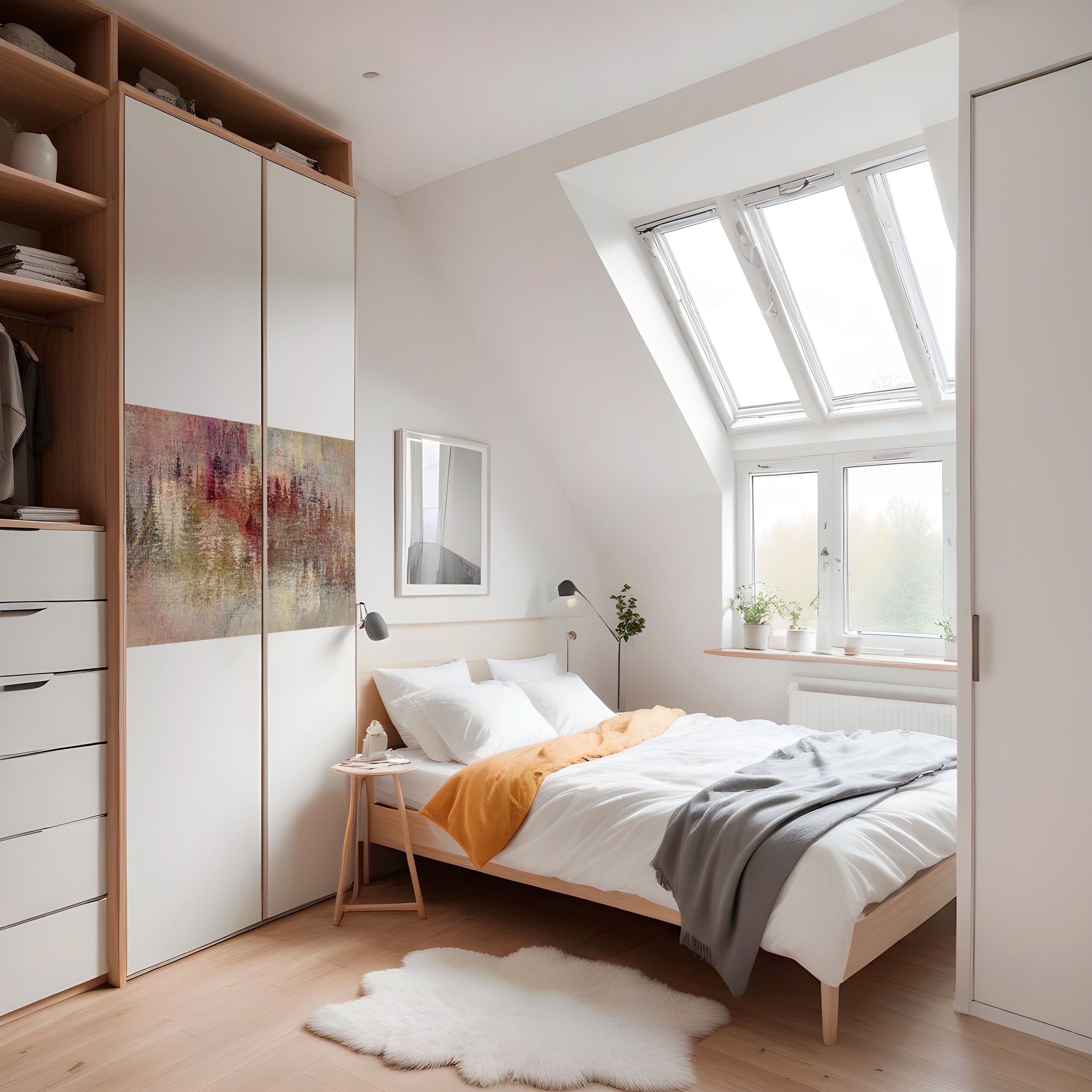 VEILED SUMMIT Peel and Stick Horizontal Poster