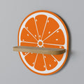 JUICY ORANGE Prateleira Oval Decorativa em Efeito Carvalho