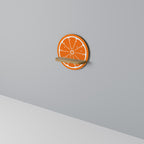 JUICY ORANGE Prateleira Redonda Decorativa em Efeito Carvalho