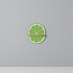 REFRESHING LIME Prateleira Oval Decorativa em Efeito Carvalho