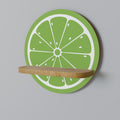 REFRESHING LIME Prateleira Redonda Decorativa em Efeito Carvalho