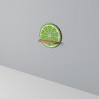 REFRESHING LIME Prateleira Redonda Decorativa em Efeito Carvalho