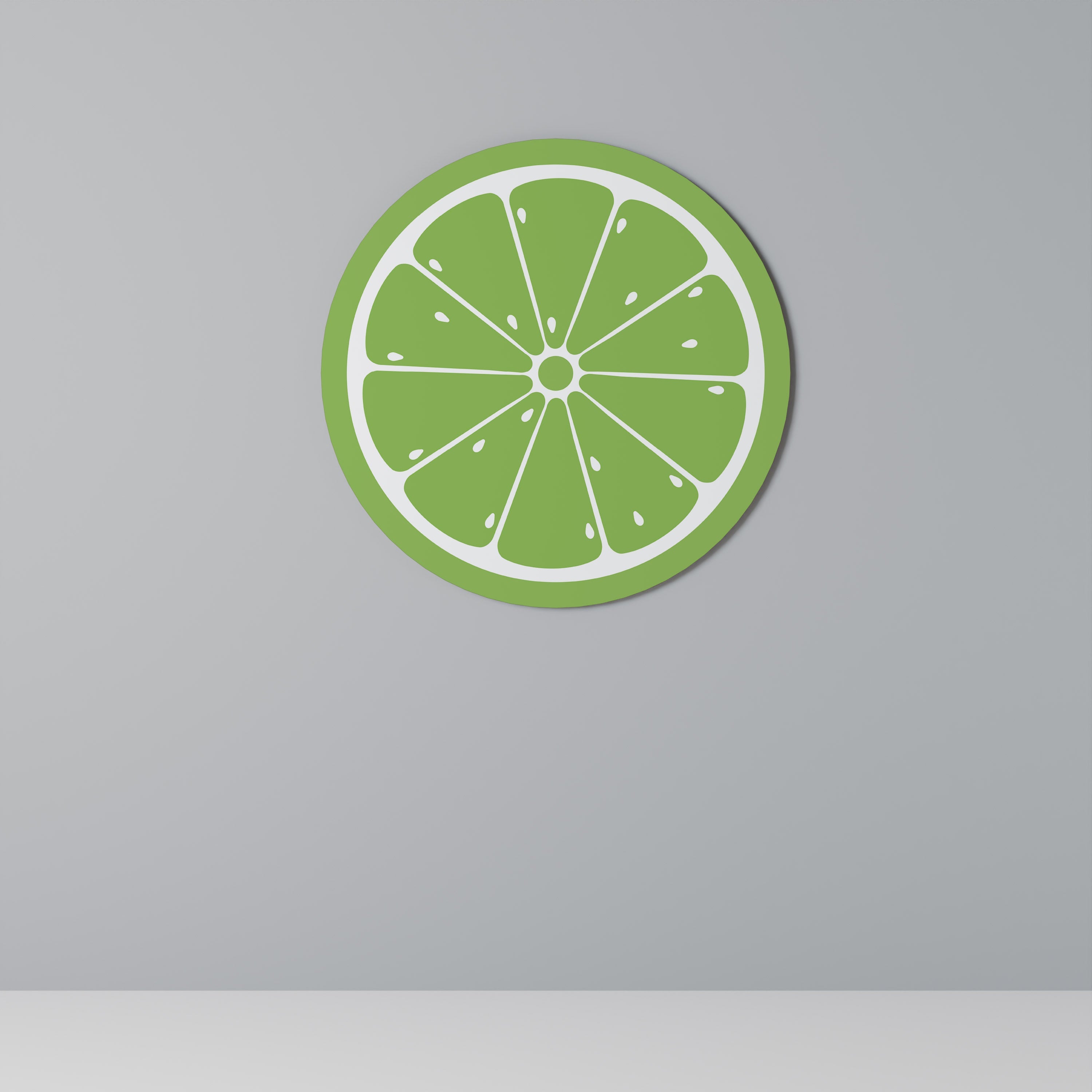 REFRESHING LIME Quadro Redondo Decorativo