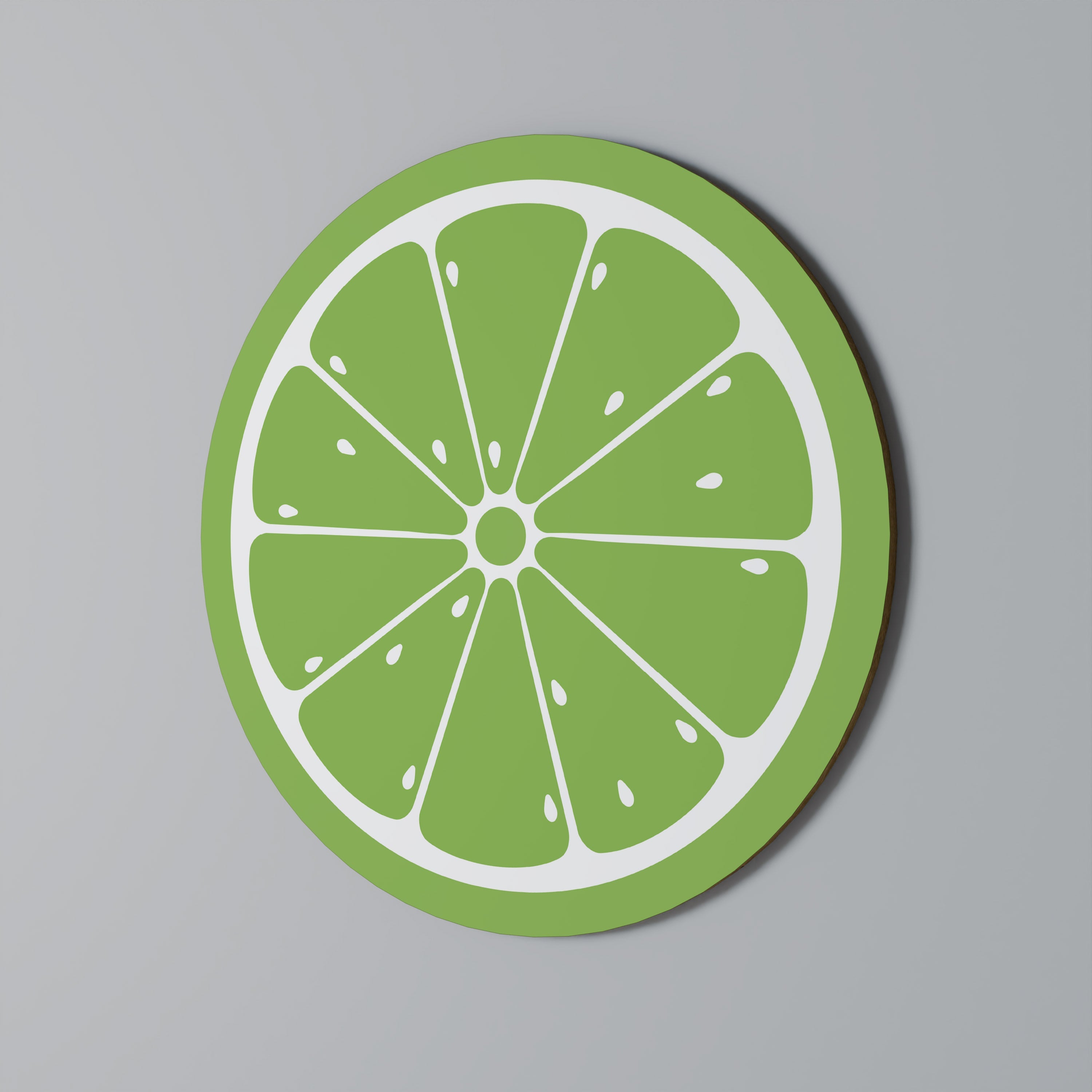 REFRESHING LIME Quadro Redondo Decorativo