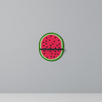 MATURE WATERMELON Prateleira Oval Decorativa em Acabamento Preto