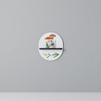 GARDEN GNOMES Prateleira Oval Decorativa em Acabamento Preto