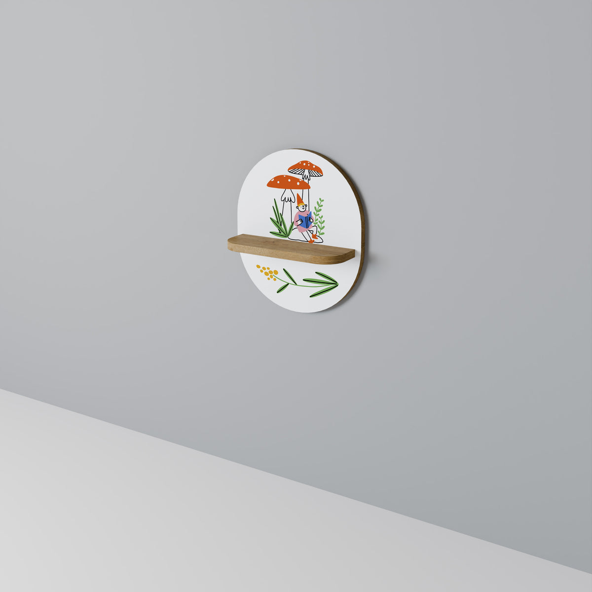 GARDEN GNOMES Art Shelf