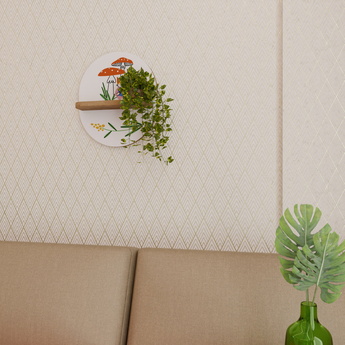 GARDEN GNOMES Art Shelf